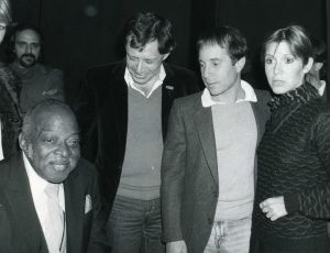 Count Basie, Eddie Fisher, Paul Simon, Carrie Fisher  1981.jpg
